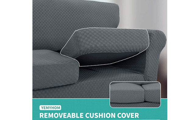 Image of $23.95 for a 4-Piece Checkered Couch Cover (a $57.99 Value)
