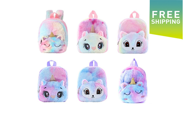 Image of $21.95 for a Kid's Mini Plush Unicorn Backpack (a $39.99 Value)