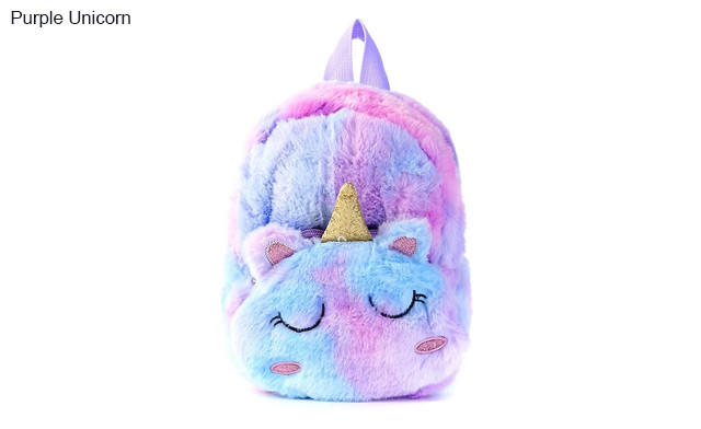 Image of $21.95 for a Kid's Mini Plush Unicorn Backpack (a $39.99 Value)