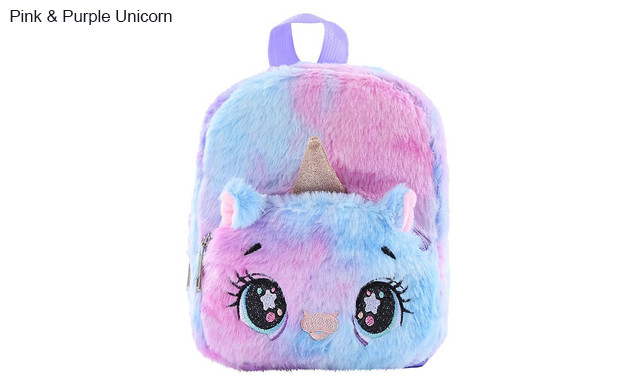 Image of $21.95 for a Kid's Mini Plush Unicorn Backpack (a $39.99 Value)