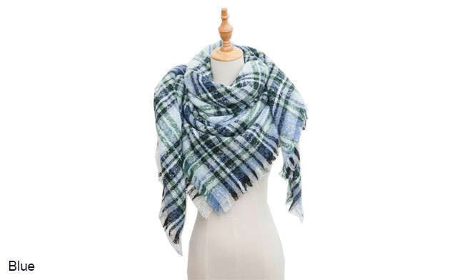 Image of $16.95 for a Large Plaid Triangle Scarf (a $39.99 Value)