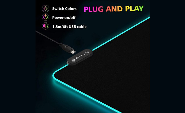 Image of $21.95 for a RGB Light Gaming Mouse Pad (a $42.50 Value)