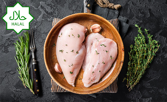 Image of $89 for 10 lbs of Halal Boneless Skinless Chicken Breast (a $130 Value)