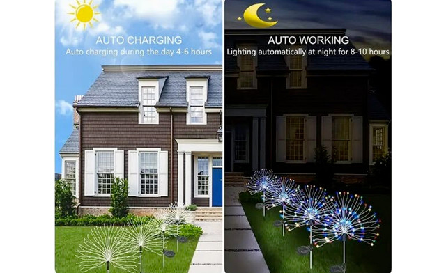 Image of $19.95 for a Solar Outdoor Firework Garden Light (a $35 Value)