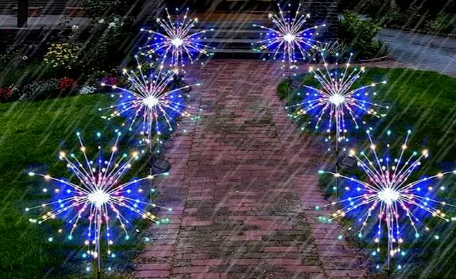 Image of $19.95 for a Solar Outdoor Firework Garden Light (a $35 Value)