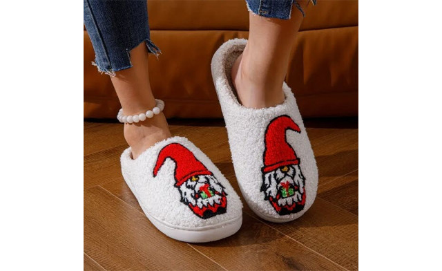Image of $20 for Cartoon Christmas Slippers (a $39.99 Value)