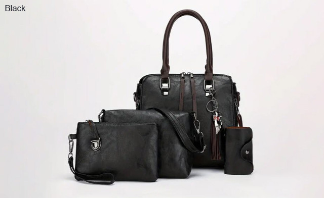Image of $42.95 for a 4-Piece Vintage Handbag Set (a $109.99 Value)