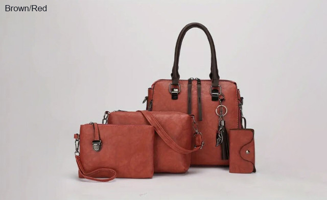 Image of $42.95 for a 4-Piece Vintage Handbag Set (a $109.99 Value)