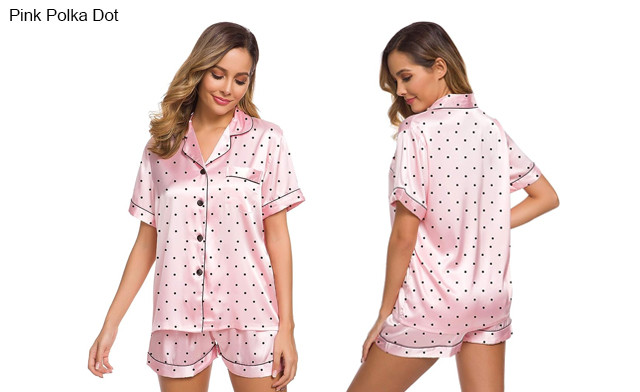 Image of $25 for a Women's Silk Satin Pyjama Set (a $59.99 Value)