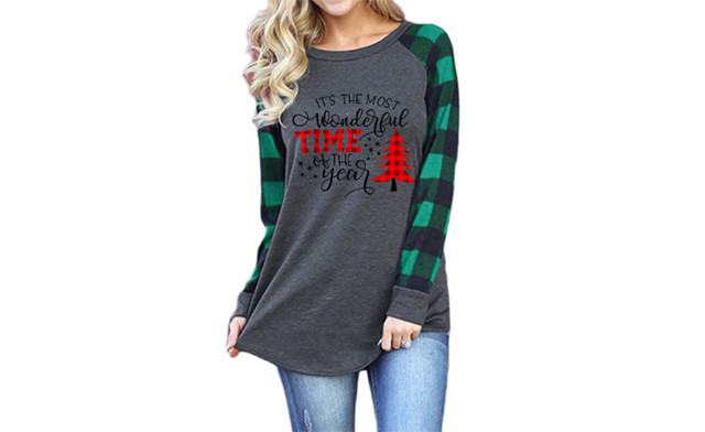 Image of $27.50 for a Christmas Long Sleeve Plaid Shirt (a $67.99 Value)