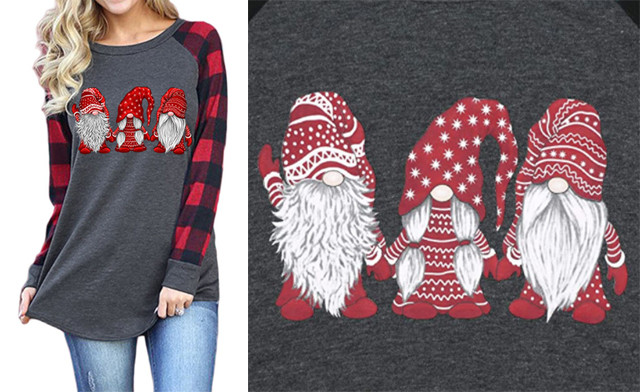 Image of $27.50 for a Christmas Long Sleeve Plaid Shirt (a $67.99 Value)