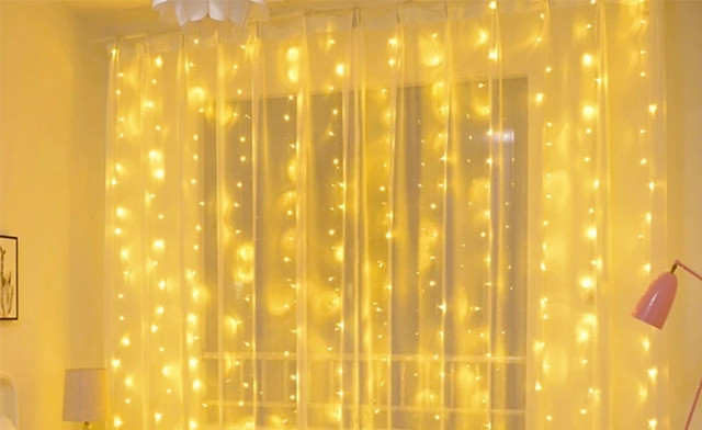 Image of $19.78 for Christmas Curtain Lights with Remote Control (a $62.99 Value)