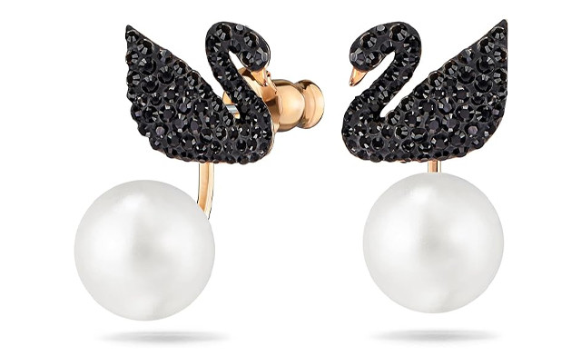 Image of $35.90 and Up for Swarovski Swan Earrings
