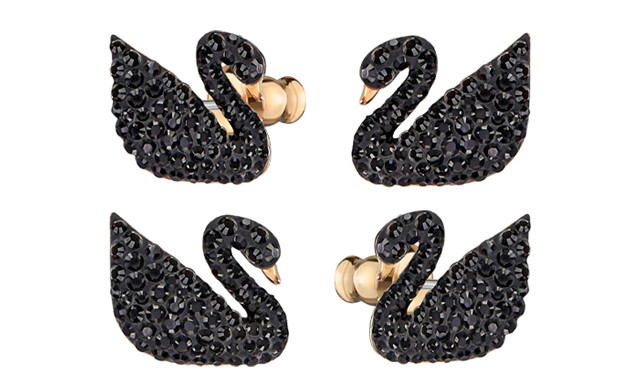 Image of $35.90 and Up for Swarovski Swan Earrings
