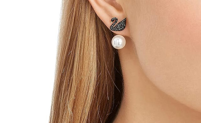 Image of $35.90 and Up for Swarovski Swan Earrings