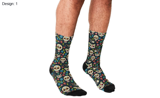 Image of $13.93 for Men's Skull Socks (a $27.99 Value)