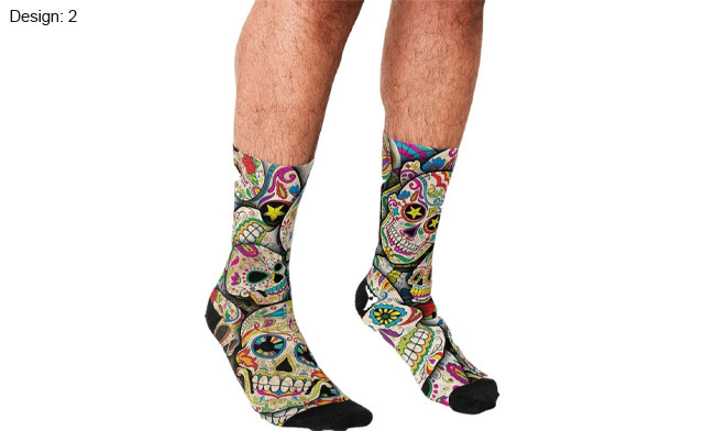 Image of $13.93 for Men's Skull Socks (a $27.99 Value)