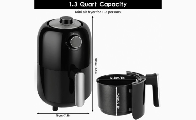 Image of $23.06 for a 1.2L iRUNTEK Mini Air Fryer (a $64.99 Value)