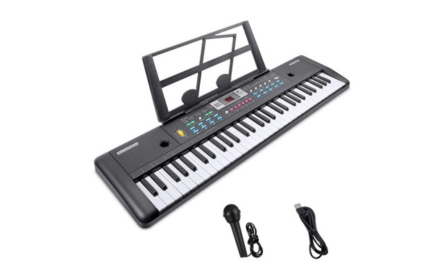 Image of $25.74 for a 61-Key Electronic Keyboard (a $69.75 Value)