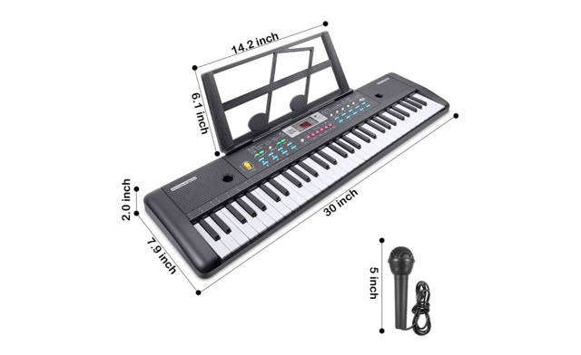 Image of $25.74 for a 61-Key Electronic Keyboard (a $69.75 Value)