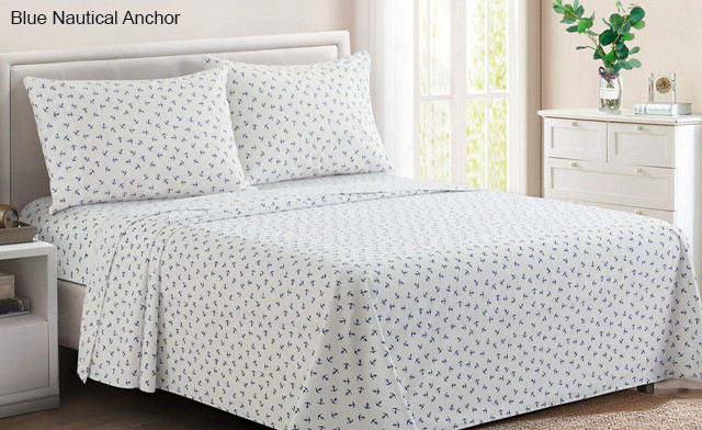 Image of Up to 75% off Percale Printed Sheet Sets