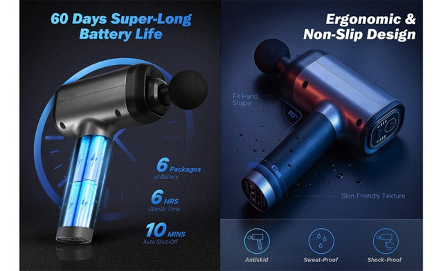 Image of $25.32 for a Deep Tissue Massage Gun (a $64.99 Value)