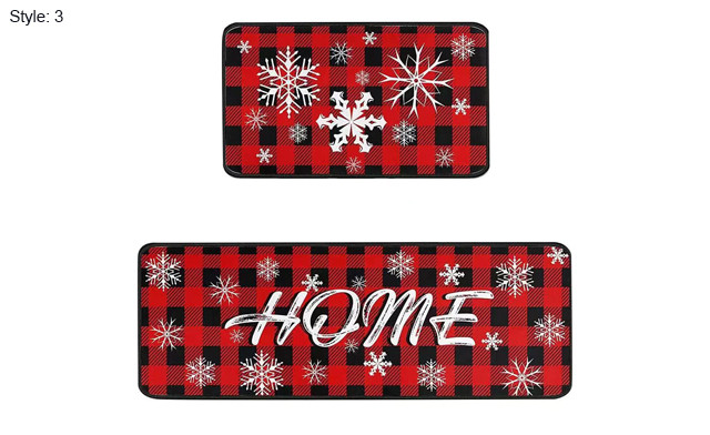 Image of $23.36 for a 2-Piece Christmas Kitchen Rug Set (a $57.99 Value)