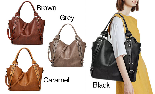 Image of $49.95 for a Women's PU Leather Tote Bag (a $135 Value)