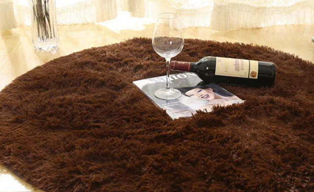 Image of $22.95 for a Plush Round Area Rug (a $49.50 Value)