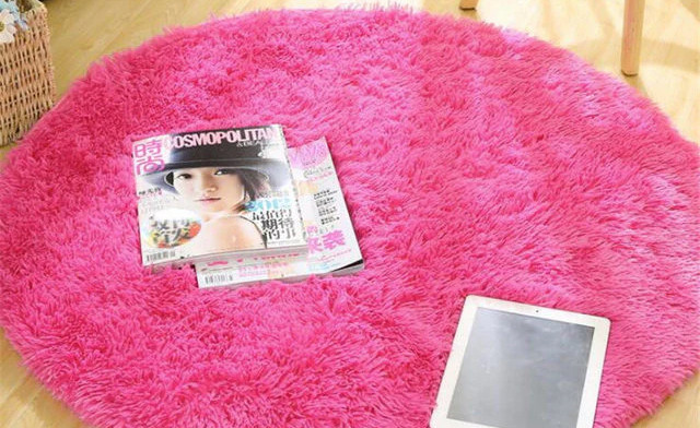 Image of $22.95 for a Plush Round Area Rug (a $49.50 Value)