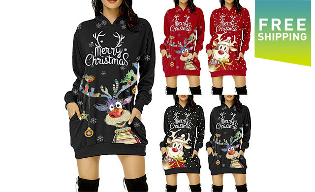 Image of $35 for an Ugly Christmas Sweater Dress (a $67.99 Value)
