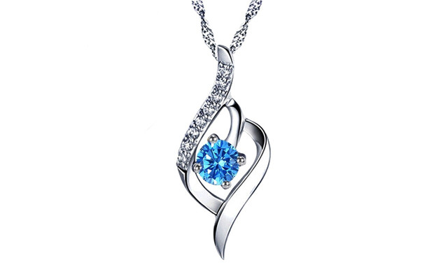 Image of $15.95 for a 925 Silver Crystal Necklace Chain (a $46.99 Value)