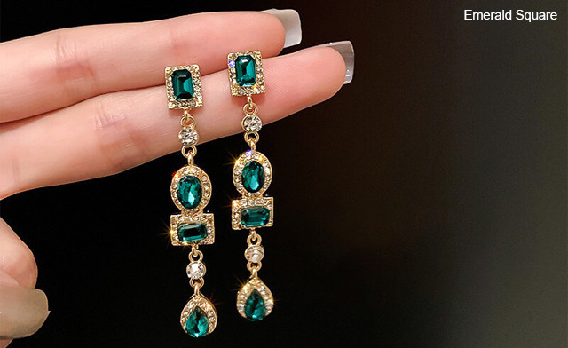 Image of $18.95 for Gemstone Drop Earrings (a $39.99 Value)