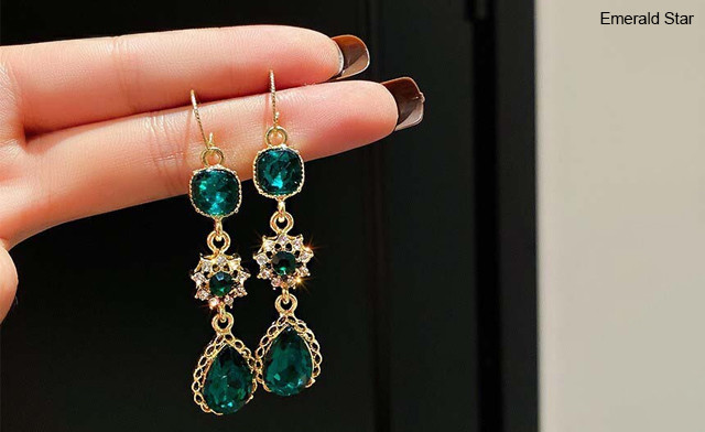 Image of $18.95 for Gemstone Drop Earrings (a $39.99 Value)