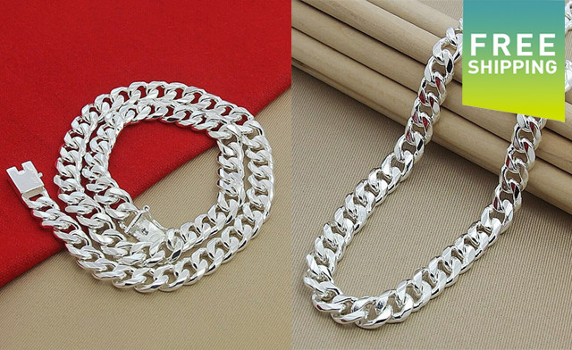 Image of $21.95 for a Men's 925 Silver Chain (a $64 Value)