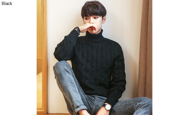 Image of $41.95 for a Men's Winter Turtleneck Sweater (a $78.99 Value)