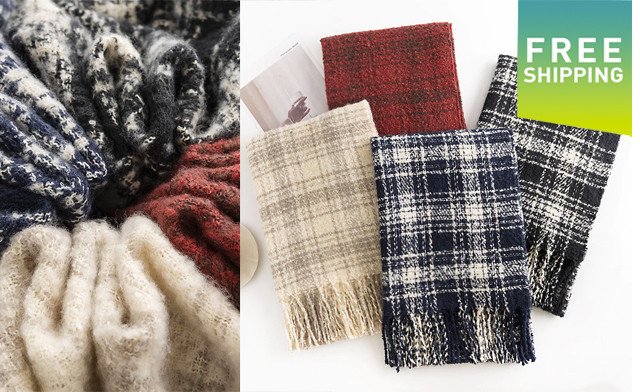 Image of $19 for a Women's Plaid Scarf (a $39.99 Value)