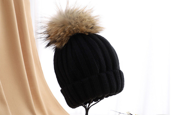 Image of $18.22 for a Knitted Winter Hat with Detachable Pom Pom (a $49 Value)