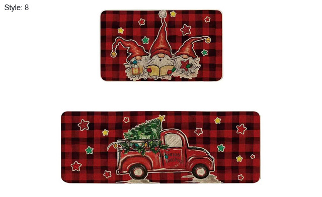Image of $24.95 for a 2-Piece Christmas Kitchen Rug Set (a $57.99 Value)