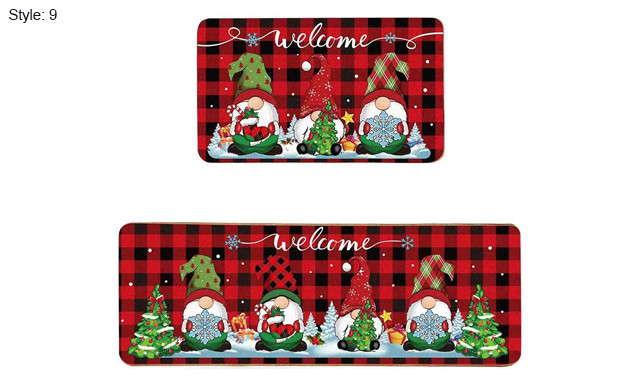 Image of $24.95 for a 2-Piece Christmas Kitchen Rug Set (a $57.99 Value)