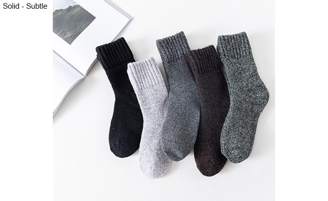 Image of $29.95 for 5 Pairs of Men's Merino Wool Socks (a $50 Value)