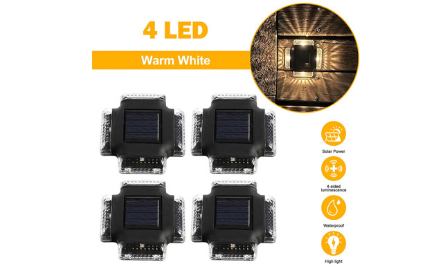 Image of $25 for a 4-Pack of LED Solar Outdoor Lights (a $64.75 Value)
