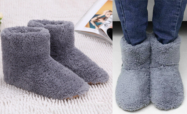 Image of $25 for Electric Heated Slippers for Women (a $68.99 Value)