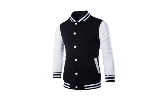 Image of $38.99 for a Men's Baseball Jacket (an $83.99 Value)