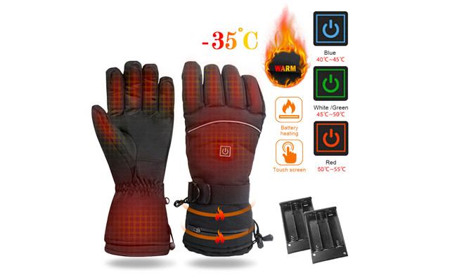 Image of $37.95 for Rechargeable Heated Touchscreen Gloves (an $82.99 Value)