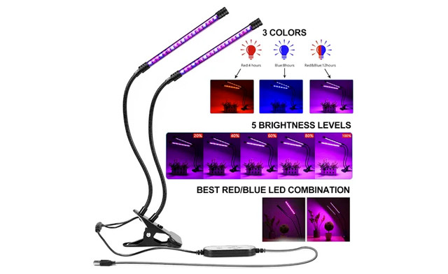 Image of $32.95 for a Dual Headed Grow Lamp (a $45 Value)