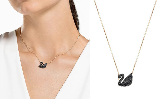 Image of Up to 59% off a Swarovski Swan Necklace