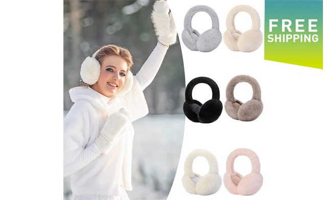 Image of $16.95 for Foldable Winter Fluffy Ear Muffs (a $29.99 Value)