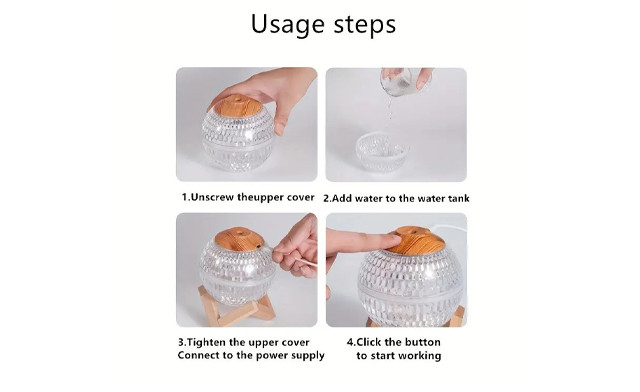 Image of $32.95 for a Crystal Ball Night Light and Humidifier (a $51.79 Value)