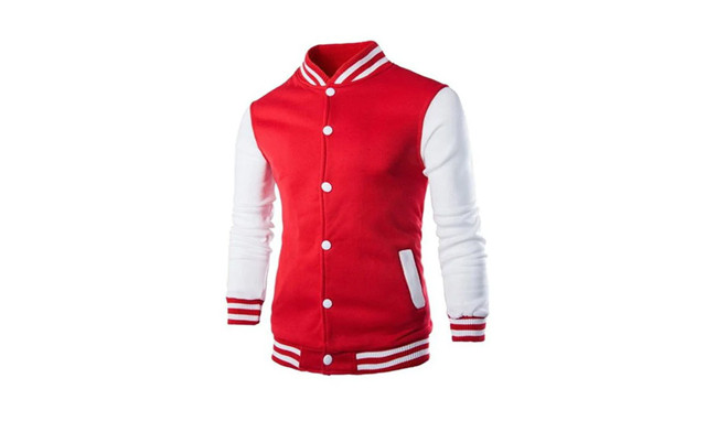 Image of $38.99 for a Men's Baseball Jacket (an $83.99 Value)